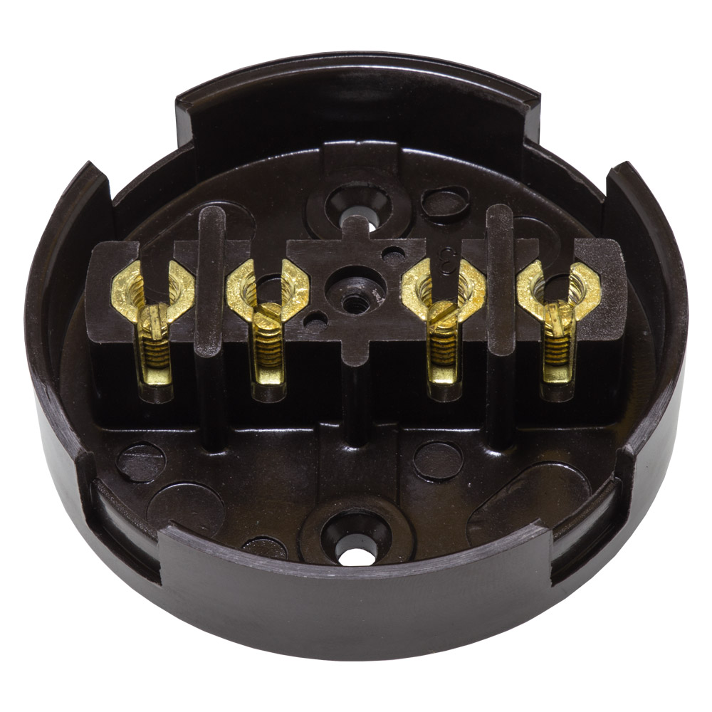 Image for Avenue Contour 20A Terminal Junction Box 4 Way Brown