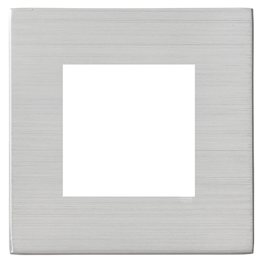 Image for Avenue Screwless Slim 2 Module EuroFix Faceplate Satin Steel