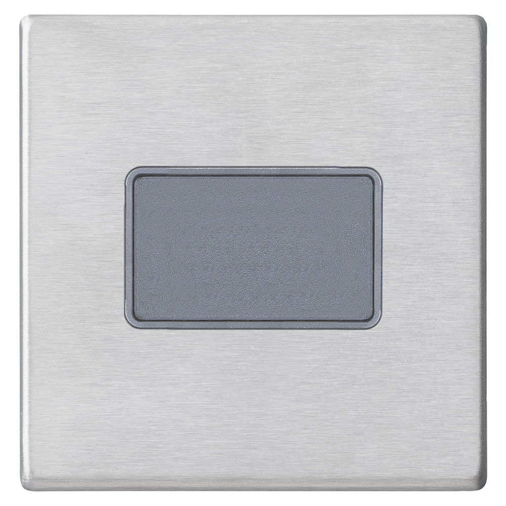 Image for Avenue Screwless Slim Fan Isolator Switch Satin Steel Grey