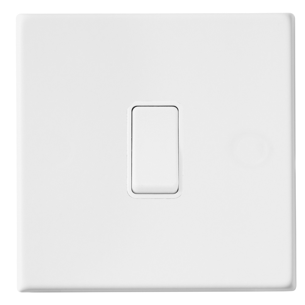 Image for Avenue Screwless Slim Intermediate Switch Matt White