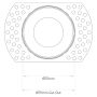 Astro IP65 Recessed GU10 Fire Rated Downlight White
