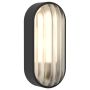 Astro Oval Wall Light Textured Black