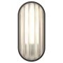 Astro Oval Wall Light Textured Black