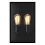 Astro Twin Exterior Wall Light Textured Black