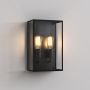 Astro Twin Exterior Wall Light Textured Black