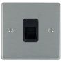 Avenue Slim Telephone Master Socket Satin Steel Black