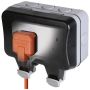 Avenue Weatherproof Outdoor Socket Unswitched 2 Gang 13A IP66
