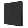 Forum Culina Kinetic Konect 2 Channel Self Powered Wall Switches Black