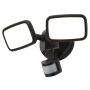 Forum Zink Lynn Twin Floodlight with PIR Black