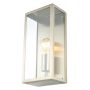 Forum Zink Minerva Box Lantern ES Silver and Glass