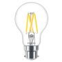 Philips 3.4W LED B22 Filament Bulb DimTone Warm White