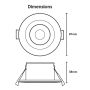 QVIS Lite SFR LED Downlight Dimmable Fire Rated IP65