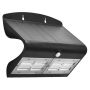 ROBUS LED PIR Solar Wall Light 6.8W IP65 4000K Black