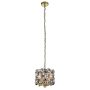 Lightplan 2 Pendant Black Crystal with Brass