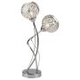 Lightplan 2 Table Lamp Chrome with Laser Cut Shades