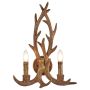 Lightplan 2 Wall Light Brown Resin