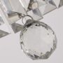 Lightplan 4 Light Round Flush Chrome with Clear Crystal