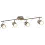 Lightplan 4 Split Bar Spotlight Satin Silver