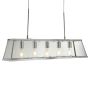 Lightplan 5 Bar Pendant Chrome with Glass