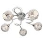 Lightplan 5 Flush Chrome with Laser Cut Shades