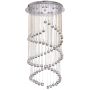 Lightplan 5 Multi Drop Pendant Chrome with Clear Crystal