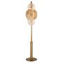 Lightplan 6 Floor Lamp Bronze Clear Amber Glass