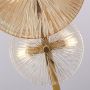 Lightplan 6 Floor Lamp Bronze Clear Amber Glass
