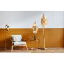 Lightplan 6 Floor Lamp Bronze Clear Amber Glass