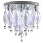 Lightplan 6 LED Remote Control Flush Chrome with Glass