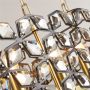 Lightplan 6 Pendant Black Crystal with Brass