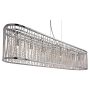 Lightplan 8 Bar Pendant Chrome with Clear Crystal