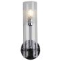 Lightplan Bathroom Wall Light Chrome with Clear Etched Glass