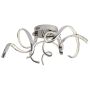 Lightplan Curly LED Flush Chrome with Clear Crystal