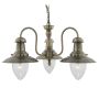 Lightplan Fisherman Pendant 3 Light Antique Brass