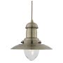 Lightplan Fisherman Pendant Antique Brass