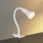 Lightplan Flexible Clip On Desk Light White