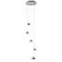 Lightplan LED 5 Multi Drop Chrome Crushed Ice Shade