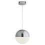 Lightplan LED Pendant Chrome Crushed Ice Shade