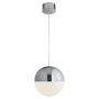 Lightplan LED Pendant Chrome with Crushed Ice Shade