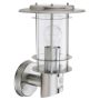 Lightplan Outdoor Wall Light + Sensor Stainless Steel IP44