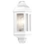 Lightplan Outdoor Wall Light White with Clear Glass