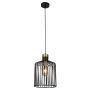 Lightplan Pendant Black with Satin Brass