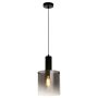 Lightplan Pendant Matt Black with Smoked Ombre Glass