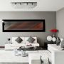 Lightplan Rectangular Flush Ceiling Light Crystal and Chrome