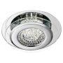 Lightplan Ring LED Flush Chrome with Clear Crystal