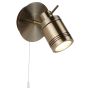 Lightplan Rounded Wall Spotlight Antique Brass