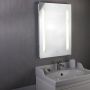 Lightplan w Shaving Socket Chrome with Frosted IP44