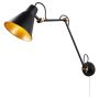 Lightplan Wall Light Matt Black with Gold