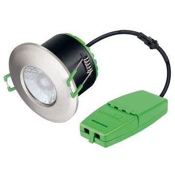 Image of JCC V50 LED Downlight 7.5W CCT Dimmable 650lm IP65 Brushed Nickel JC1001/BN