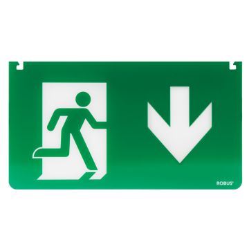Image of Robus LED Emergency Exit Legend Arrow Down RSSD
